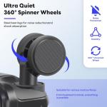 B Waygga 20-Inch Hardside Luggage with USB Port