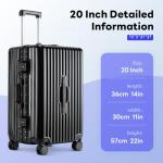 B Waygga 20-Inch Hardside Luggage with USB Port