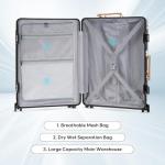 B Waygga 22" Hard Shell Carry On Luggage