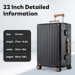 B Waygga 22" Hard Shell Carry On Luggage