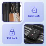 B Waygga 20-Inch Hardside Luggage with USB Port