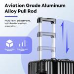 B Waygga 20-Inch Hardside Luggage with USB Port