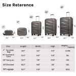 Melalenia 3-Piece Durable Spinner Luggage Set