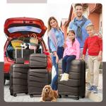 Melalenia 3-Piece Durable Spinner Luggage Set