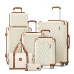 Melalenia 7-Piece Hard Shell Luggage Set
