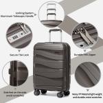 Melalenia 3-Piece Durable Spinner Luggage Set
