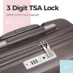 Melalenia Expandable Carry-On Luggage Set with Spinner Wheels