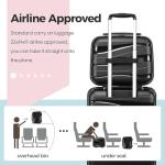 Expandable Hard Shell Carry-On Luggage Set