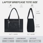 Stylish Black Laptop Tote Bag for Women