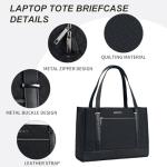 Stylish Black Laptop Tote Bag for Women