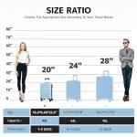 AnyZip Lightweight 20-Inch Hardside Carry-On Suitcase