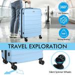 AnyZip Lightweight 20-Inch Hardside Carry-On Suitcase