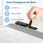 Lightweight 2-Piece Hardside Luggage Set, White