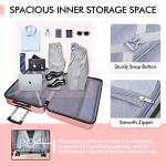 AnyZip 3-Piece Lightweight Hardside Luggage Set - Pink