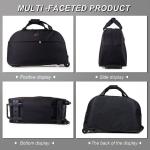 Red and White Striped Overnight Duffel Bag