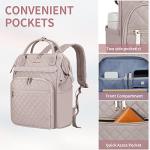 Laptop Backpack & Rolling Bag Set – Grey Pink