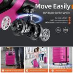 Showkoo Lightweight Hardshell Luggage Set, 20/24/28 In