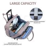 Laptop Backpack & Rolling Bag Set – Grey Pink