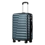 Coolife 20-Inch Teal Carry-On Spinner Suitcase