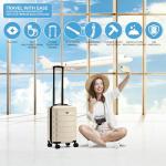 Lightweight 22" Carry-On Suitcase with USB Port