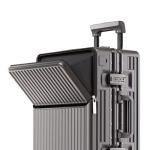 Zipperless Hardshell Luggage Set with Cup Holder