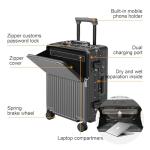 Zipperless Hardshell Luggage Set with Cup Holder