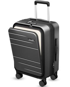 FLO5 Expandable 20" Carry On Luggage - Black
