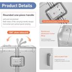 AIWEINY Aluminum Carry-On Luggage with TSA Lock