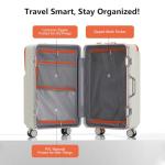 AIWEINY 20" Hard Shell Spinner Suitcase - Sky Blue