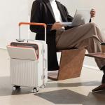 AIWEINY 20" Hard Shell Spinner Suitcase - Sky Blue