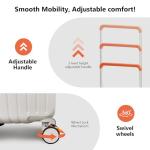 AIWEINY 20" Hard Shell Spinner Suitcase - Sky Blue