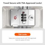 AIWEINY 20" Hard Shell Spinner Suitcase - Sky Blue