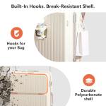 AIWEINY 20" Hard Shell Spinner Suitcase - Sky Blue