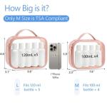 PACKISM TSA Approved Clear Toiletry Bag - Rose Pink