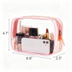 Buminee TSA Approved Clear Toiletry Pouch - Pink