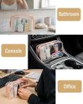 Buminee TSA Approved Clear Toiletry Pouch - Pink
