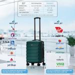 Flight Knight Expandable Carry-On Suitcase with USB Port