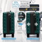 Flight Knight Expandable Carry-On Suitcase with USB Port