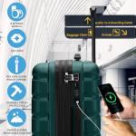 Flight Knight Expandable Carry-On Suitcase with USB Port