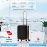 Expandable 24" Hardside Carry-On with USB Lock