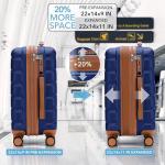 Flight Knight Expandable Carry-On Suitcase with USB Port