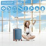 Flight Knight Expandable Carry-On Luggage with USB Port