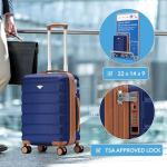 Flight Knight Expandable Carry-On Suitcase with USB Port