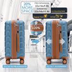 Flight Knight Expandable Carry-On Luggage with USB Port