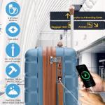 Flight Knight Expandable Carry-On Luggage with USB Port