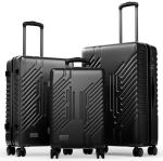 Expandable 3-Piece Hard Shell Luggage Set