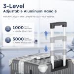 ALPHA CAMP 24" Aluminum Frame Luggage with USB