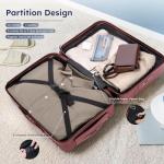 ALPHA CAMP 20-Inch Carry-On Luggage with USB Port