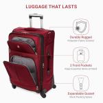 SwissGear Sion Medium Expandable Luggage – Burgundy