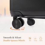 Alvantor Expandable Hardside Carry-On Luggage - Black